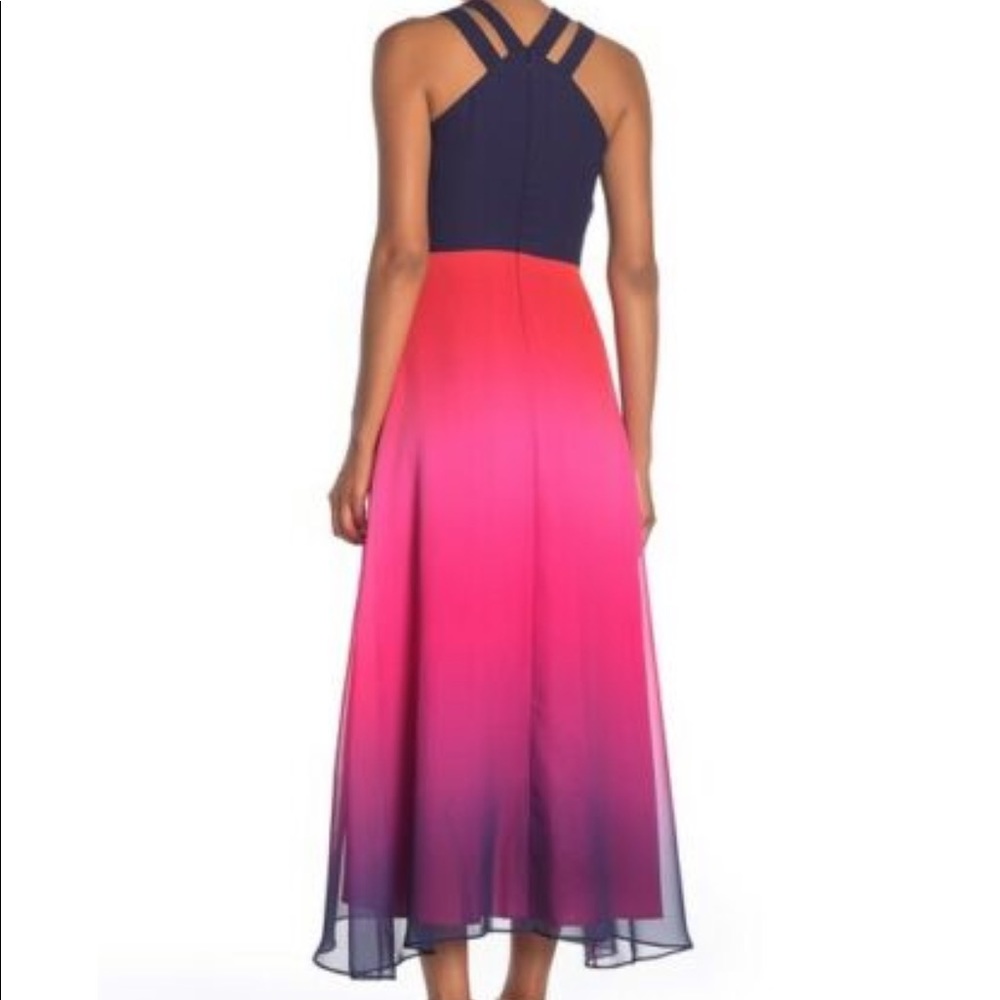 Cynthia Steffe Sara Ombré Halter Maxi Dress Size 2 - Picture 2 of 16